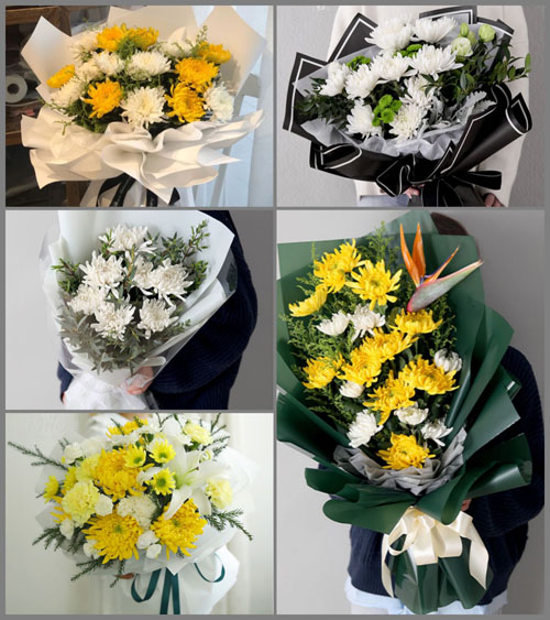 浙江省绍兴上虞区陈溪乡干溪村白事花束代送